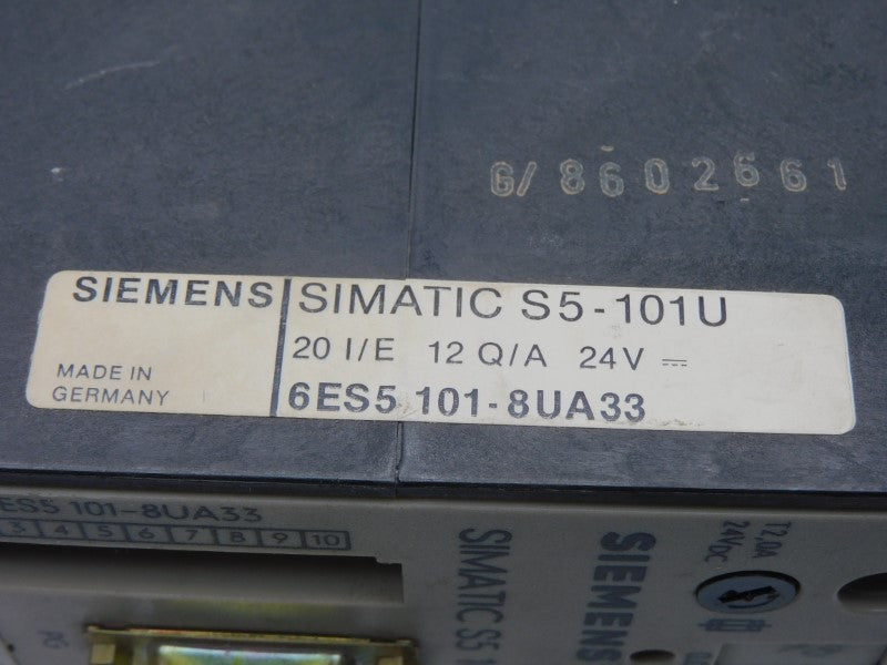 SIEMENS 6ES5101-8UA33 24VDC UNMP