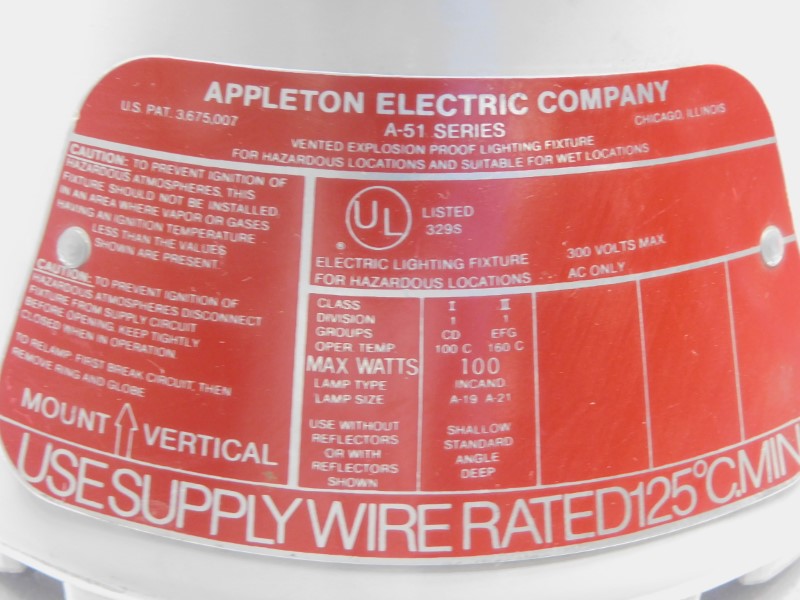 APPLETON A-51 300V (NO BULB) NSNP