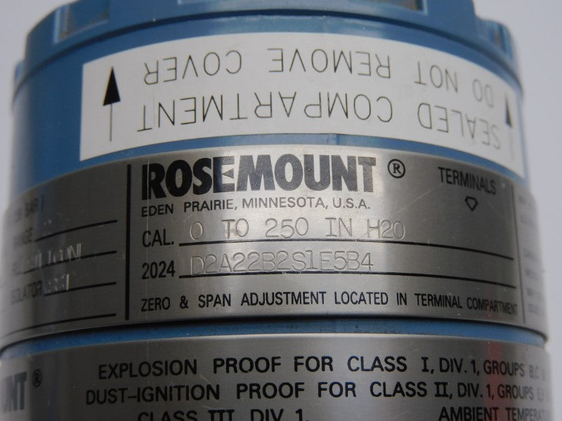 ROSEMOUNT 2024D2A22B2S1E5B4 12-36VDC 2000PSI UNMP
