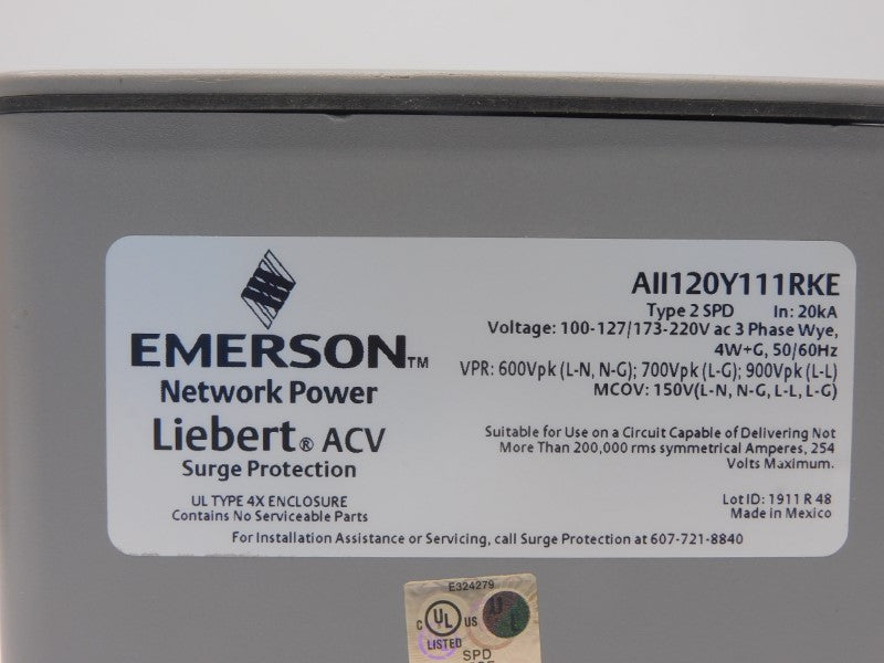 EMERSON AII120Y111RKE 173-220VAC NSMP