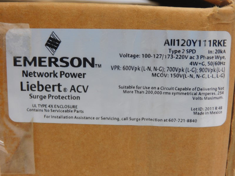 EMERSON AII120Y111RKE 173-220VAC NSMP