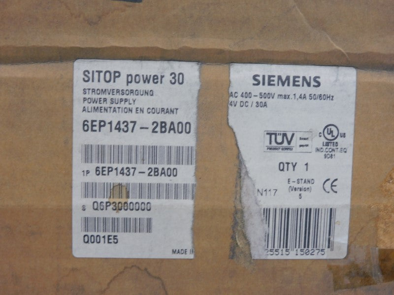 SIEMENS 6EP1437-2BA00 400-500V 30A NSMP