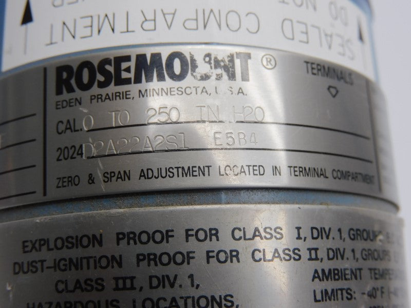 ROSEMOUNT 2024D2A22A2S1E5B4 12-36VDC 2000PSI UNMP