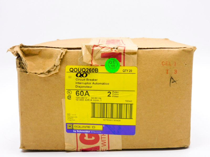 SQUARE D QOUQ260B 120/240V 60A (PKG OF 20) NSFS