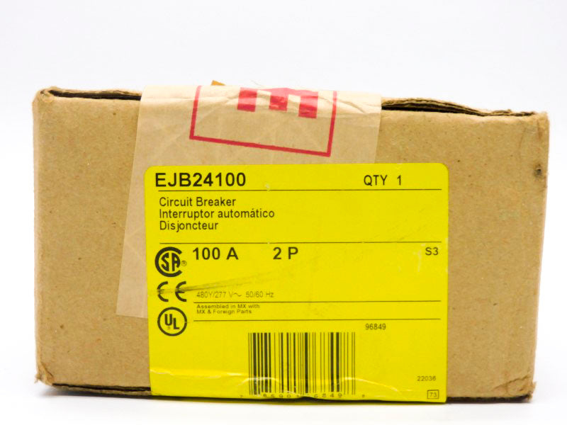SQUARE D EJB24100 277V 100A NSFS