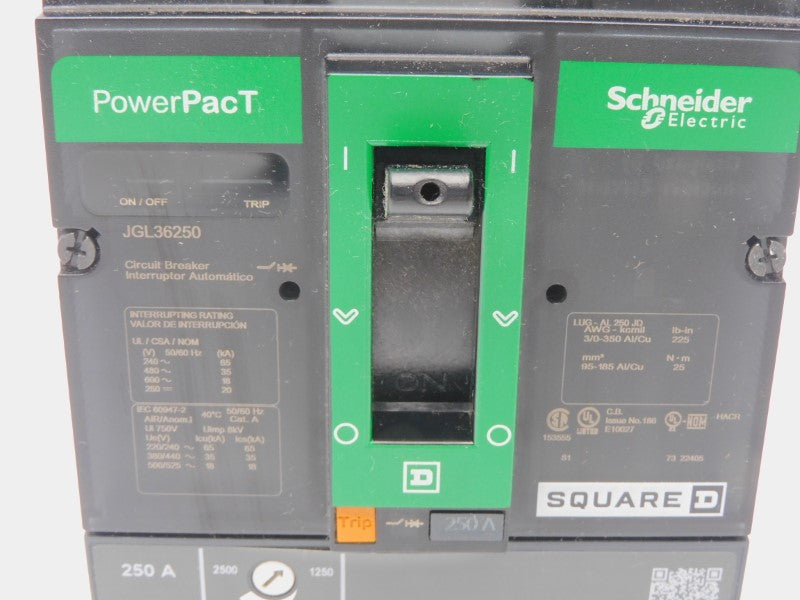 SQUARE D JGL36250 600V 250A (GREEN) NSMP