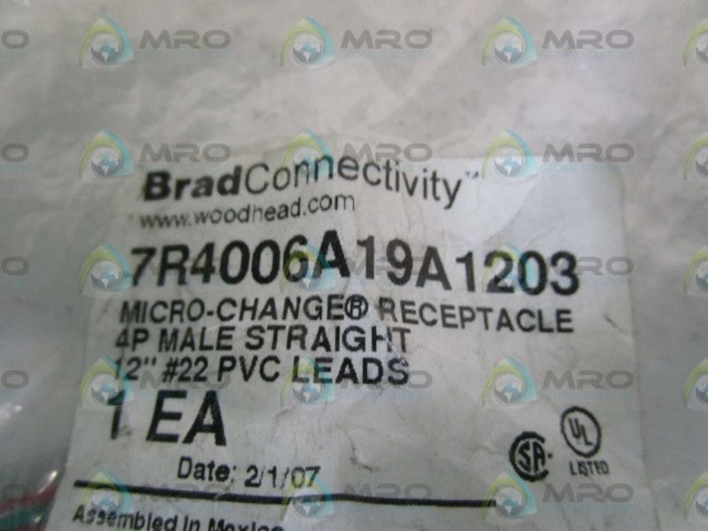 BRAD CONNECTIVITY 7R4006A19A1203 NSMP