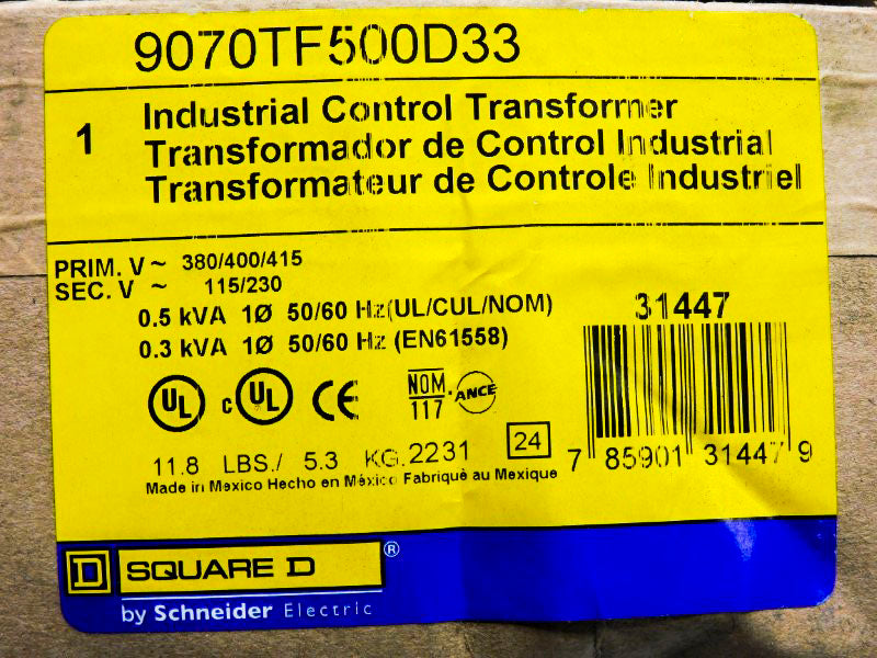 SQUARE D 9070TF500D33 415V NSMP