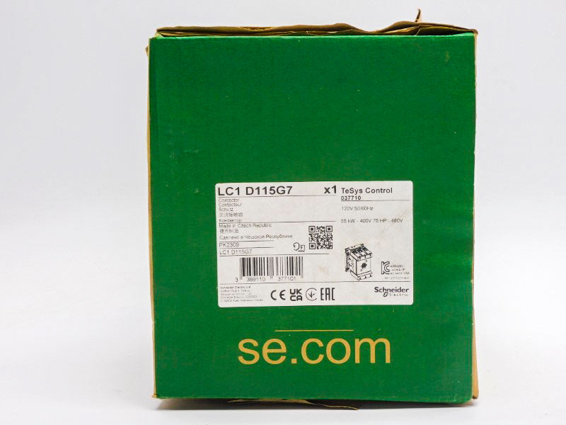 SCHNEIDER ELECTRIC LC1D115G7 120V 250A (GREEN) NSMP