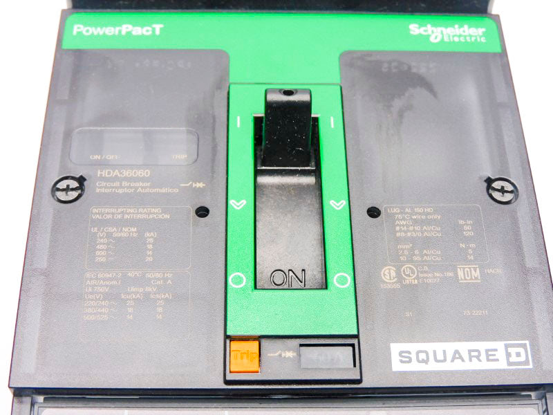 SQUARE D HDA36060 600V 60A (GREEN) NSMP
