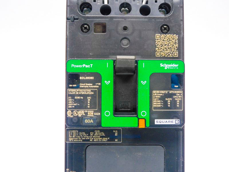 SQUARE D BDL36060 480V 60A (GREEN) NSMP