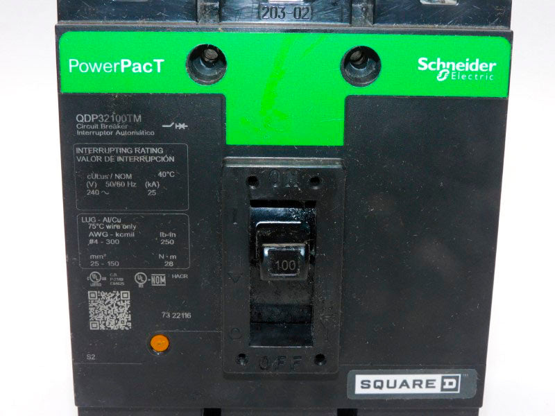 SQUARE D QDP32100TM 240V 100A (AS PICTURED) (GREEN) NUPI