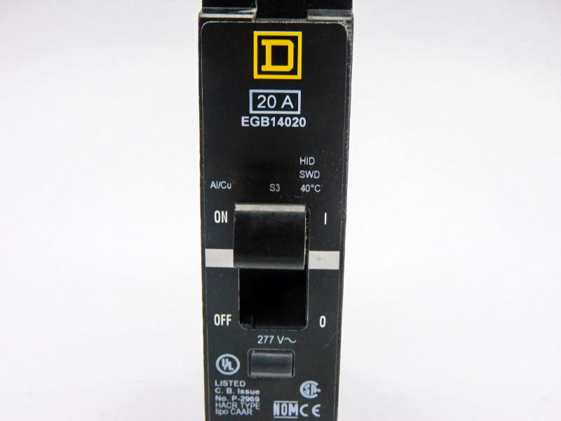 SQUARE D EGB14020 277V 20A UNMP