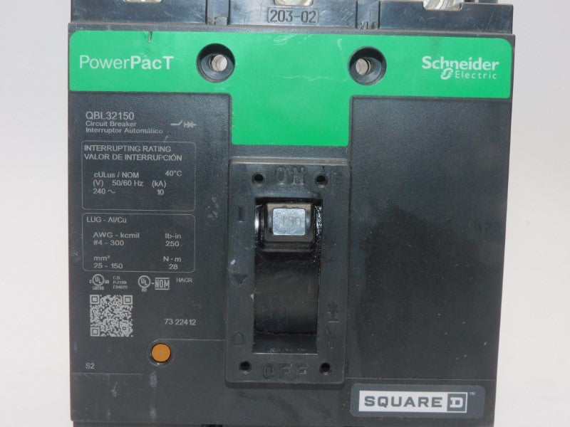 SQUARE D QBL32150 240V 150A (GREEN) (AS PICTURED) NSNP