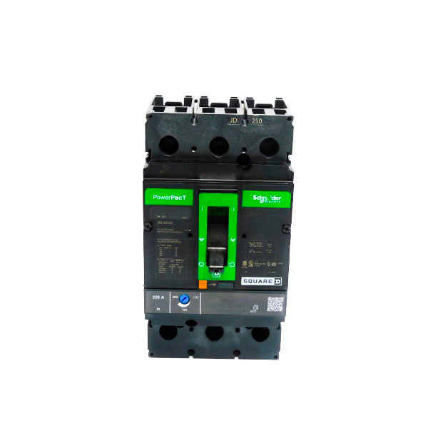 SQUARE D JDL36225 600V 225A (GREEN) NUPI