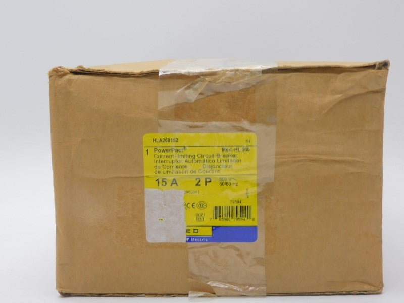 SQUARE D HLA260152 600V 15A NSMP