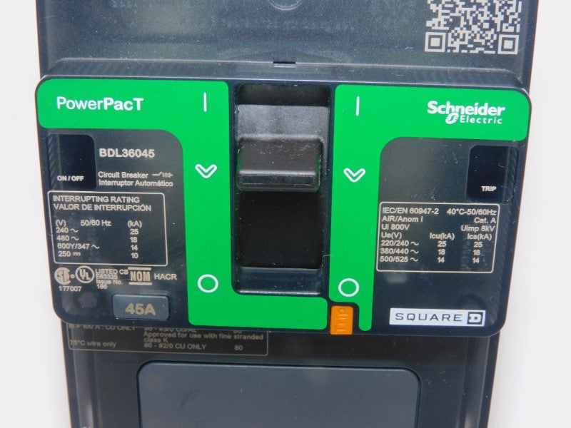 SQUARE D BDL36045 480V 45A (GREEN) NSMP