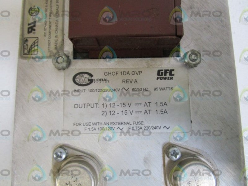 GLOBAL POWER SUPPLY GHOF-1DA-OVP REV. A UNMP