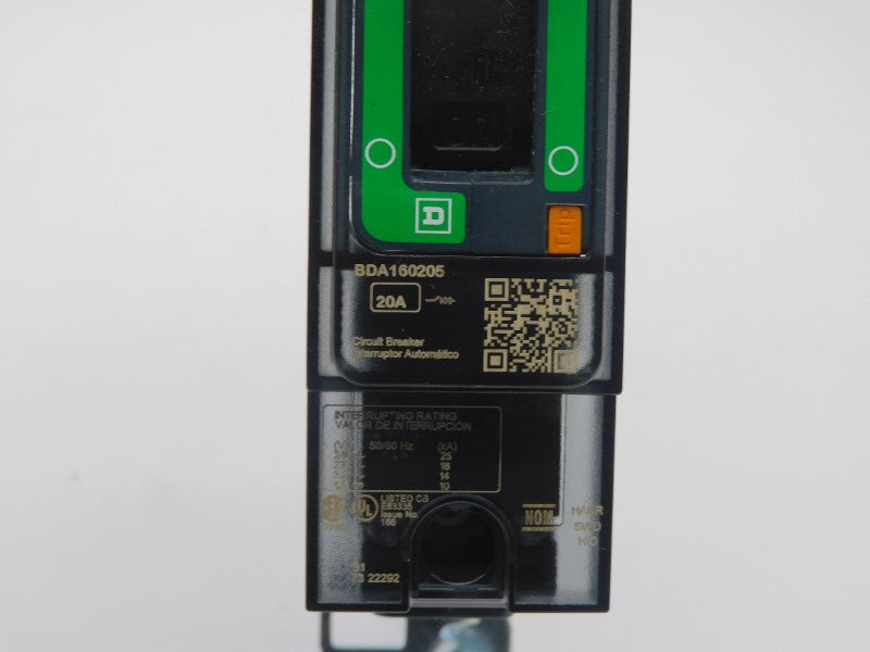 SQUARE D BDA160205 277V 20A (GREEN) NSMP