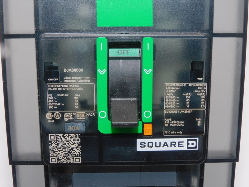 SQUARE D BJA36030 480V 30A (GREEN) NSMP