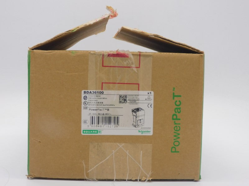 SQUARE D BDA36100 480V 100A (GREEN) NSMP