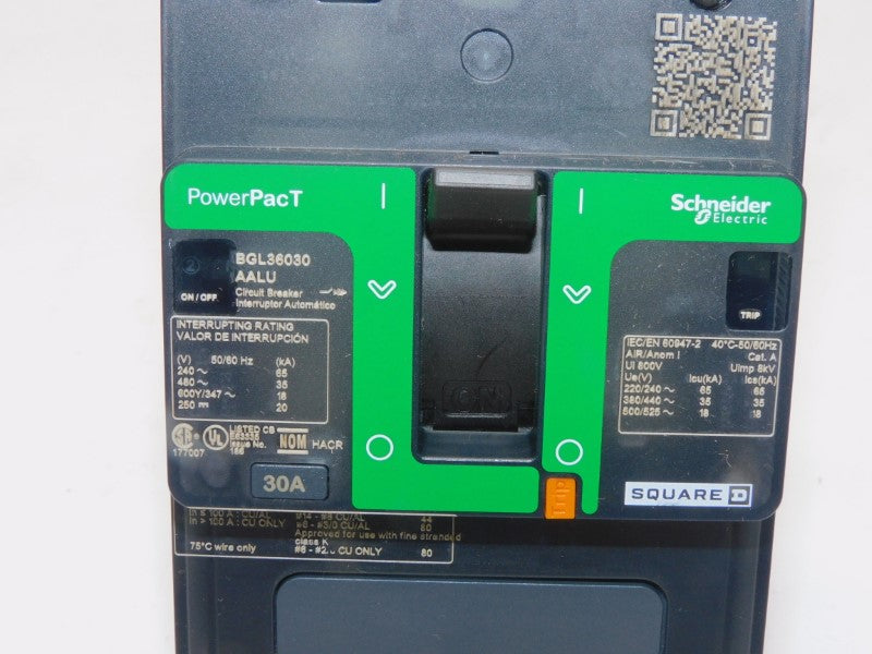 SQUARE D BGL36030AALU 480V 30A (GREEN) NSMP