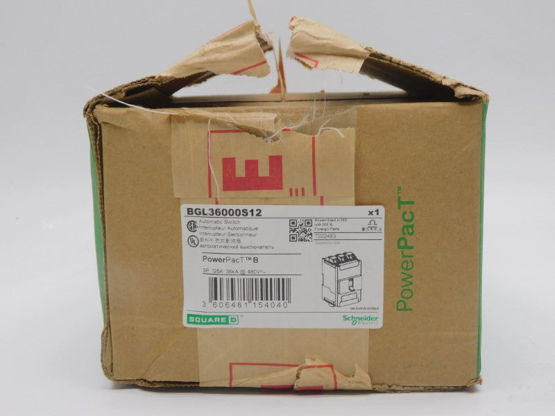 SQUARE D BGL36000S12 480V 125A (GREEN) NSMP