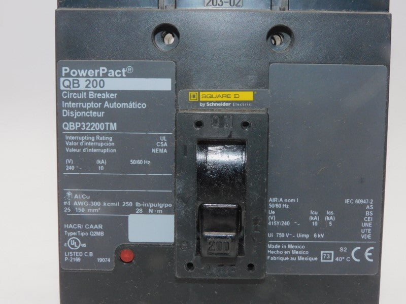 SQUARE D QBP32200TM 240V 200A NUPI