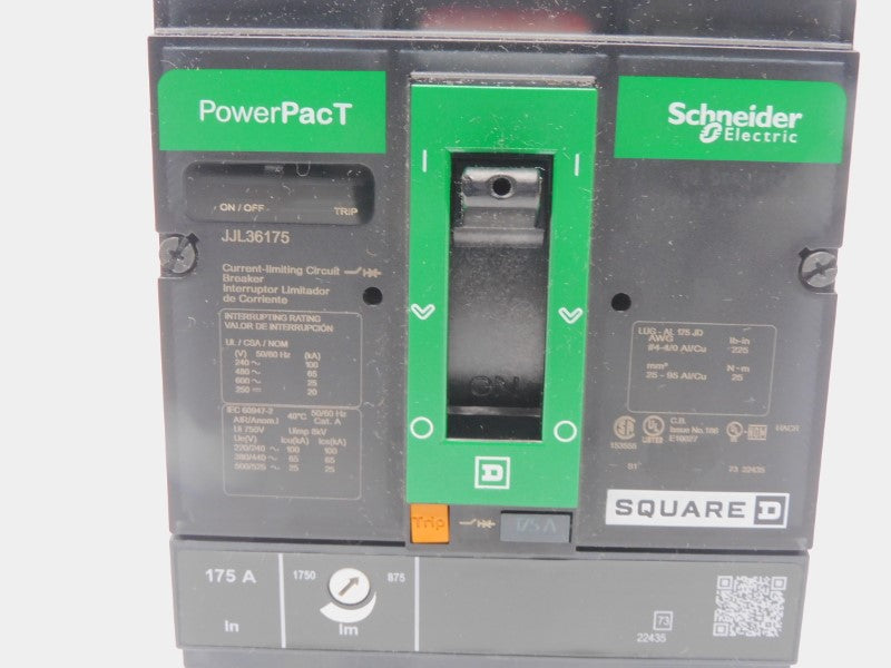 SQUARE D JJL36175 600V 175A (GREEN) NUPI