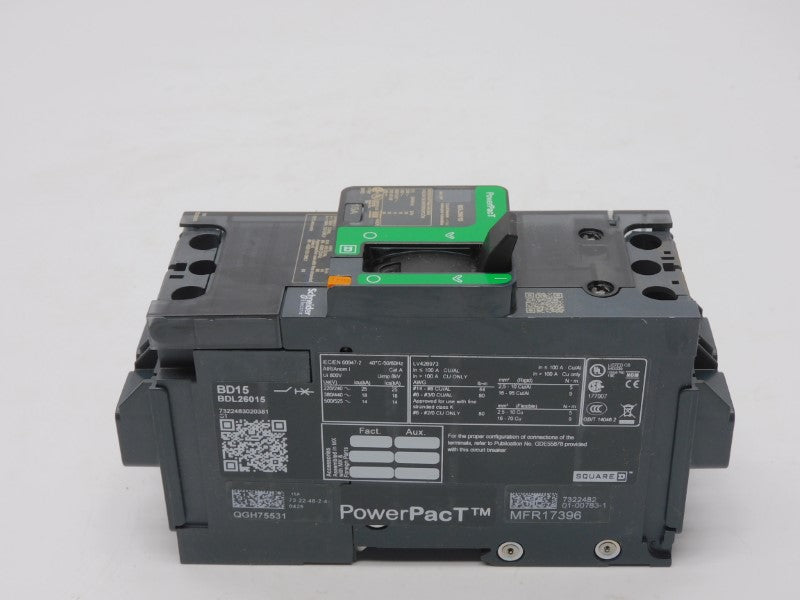 SQUARE D BDL26015 480V 15A (GREEN) NSMP