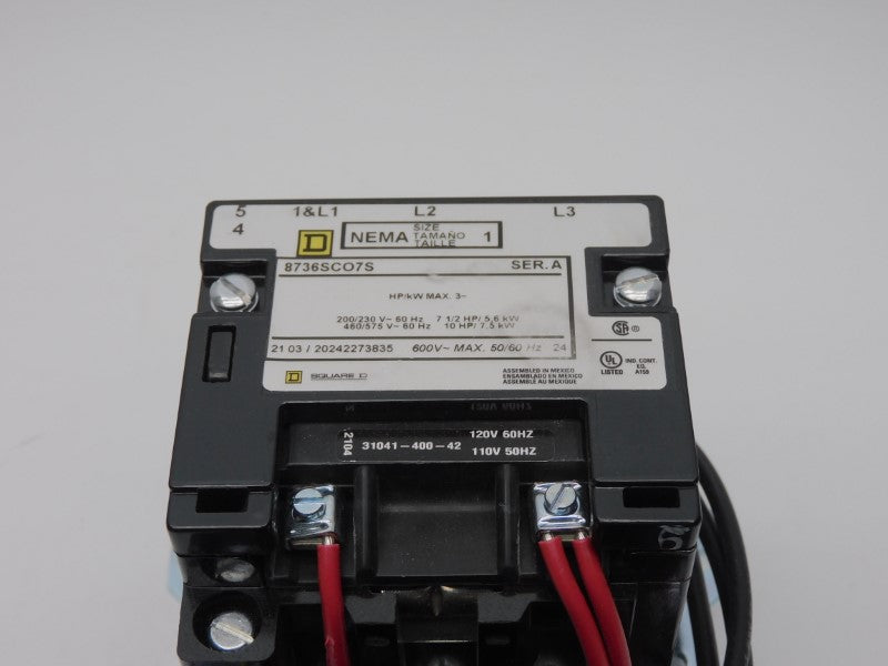 SQUARE D 8736SCO7V02S SER. A 110/120V NSMP