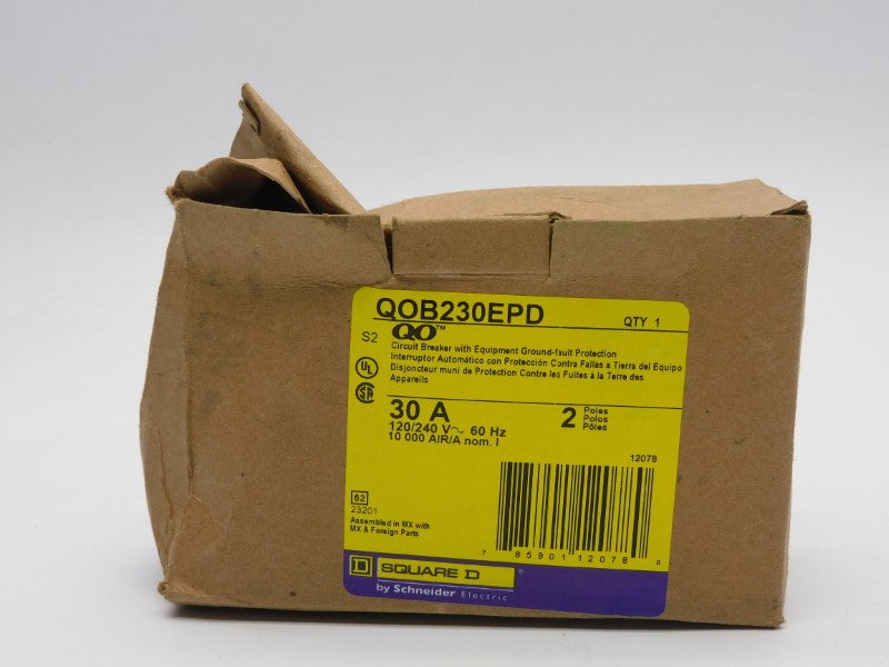 SQUARE D QOB230EPD 120/240V 30A NSMP