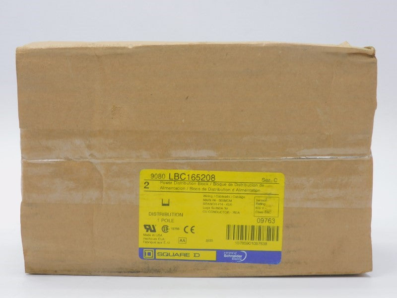SQUARE D 9080LBC165208 SER. C 600V 760A (PKG OF 2) NSFS