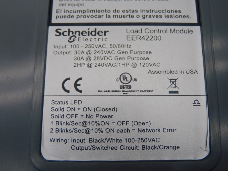 SCHNEIDER ELECTRIC EER42200 240VAC 30A NSMP