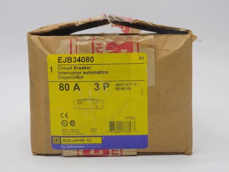 SQUARE D EJB34080 277V 80A NSMP