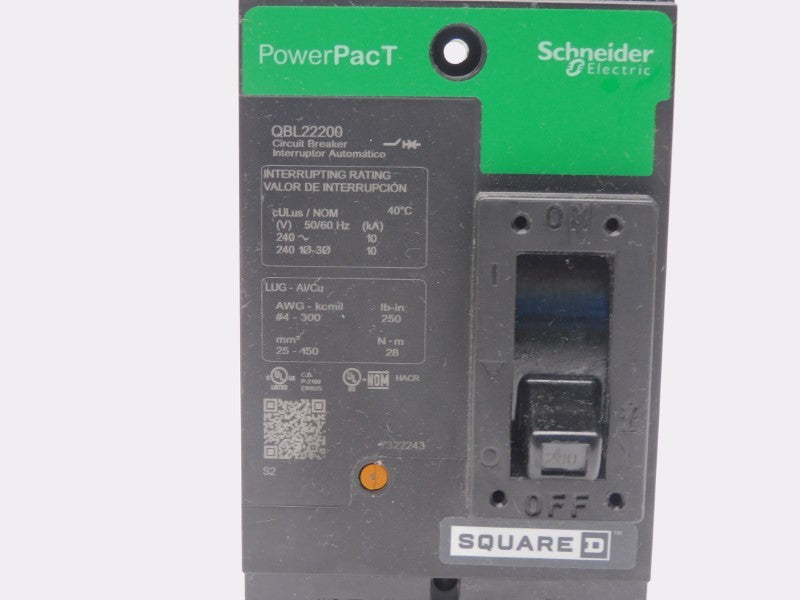 SQUARE D QBL22200 240V 200A (GREEN) NSMP
