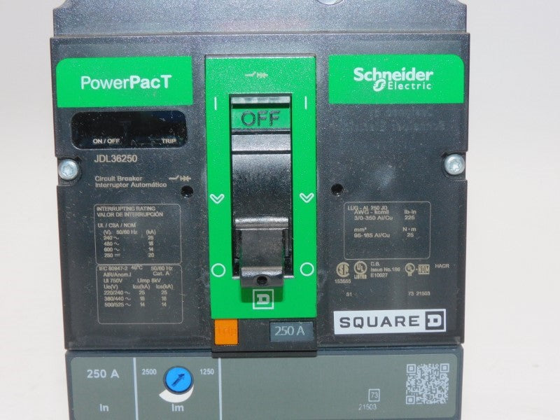 SQUARE D JDL36250 600V 250A (GREEN) NSMP