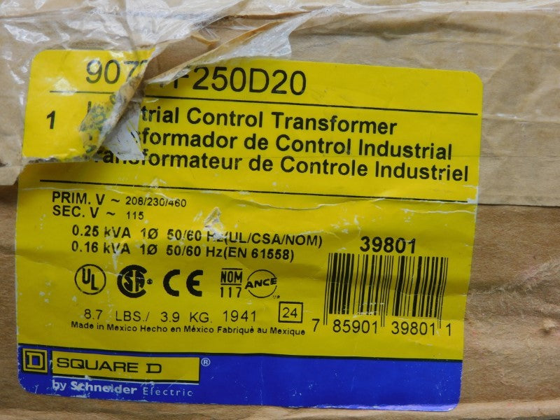 SQUARE D 9070TF250D20 460V NSMP