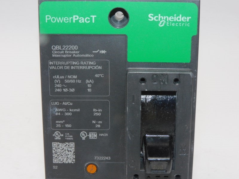 SQUARE D QBL22200 240V 200A (GREEN) NSNP