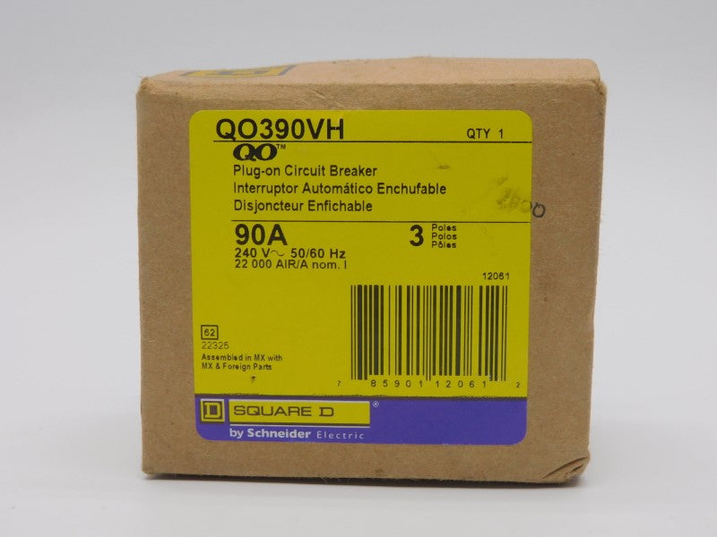 SQUARE D QO390VH 240V 90A NSMP