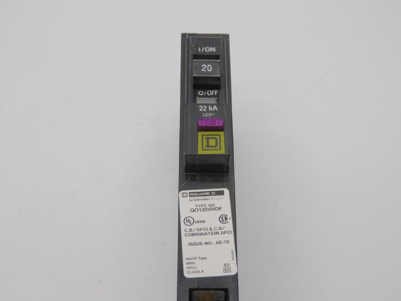 SQUARE D QO120VHDF 120V 20A NSMP