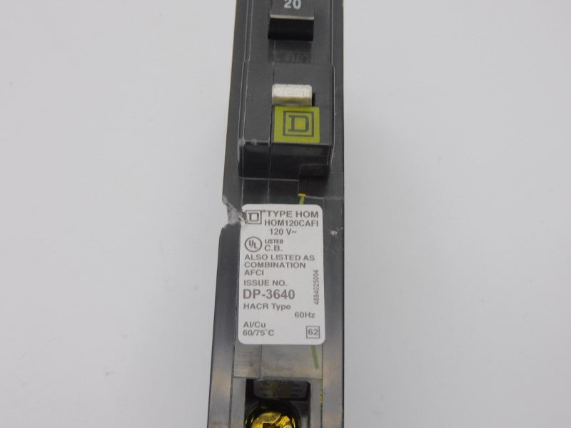 SQUARE D HOM120CAFI 120V 20A (AS PICTURED) NSMP