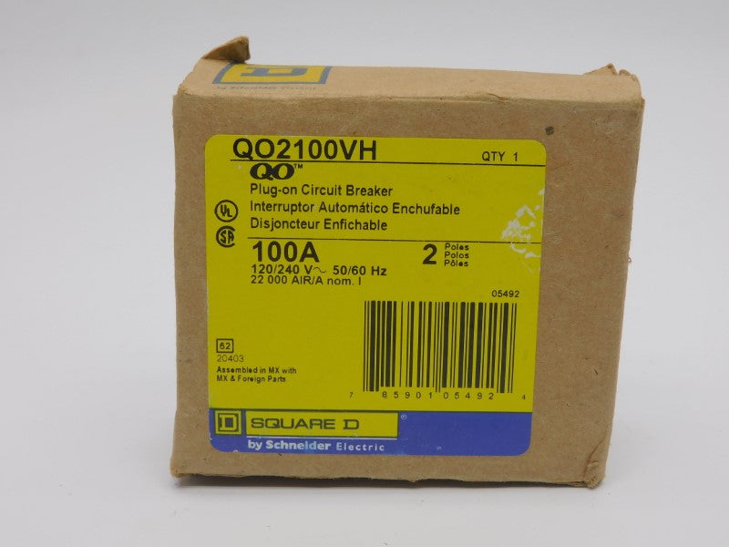 SQUARE D QO2100VH 120/240V 100A (AS PICTURED) NSMP