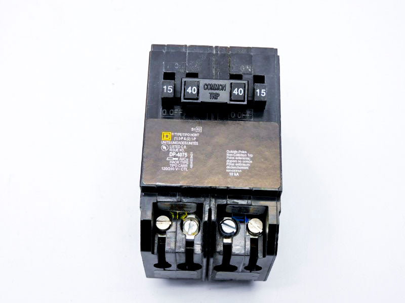 SQUARE D HOMT1515240 120/240V 2-15A/1-40A NSNP