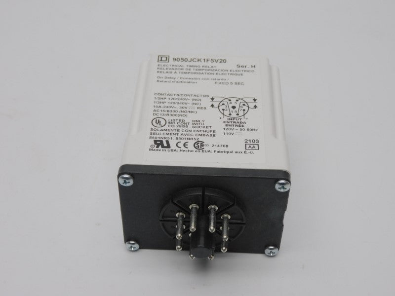 SQUARE D 9050JCK1F5V20 SER. H 120/240V 10A NSNP