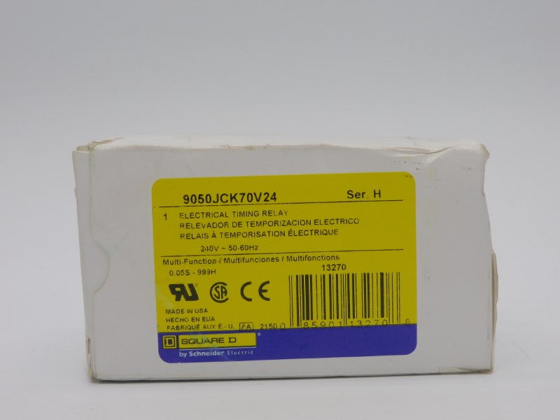 SQUARE D 9050JCK70V24 SER. H 240V 0.05S-999H NSMP