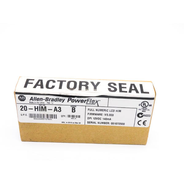 ALLEN BRADLEY 20-HIM-A3 SER. B F/W 5.003 12VDC DATE: 2010 NSFS