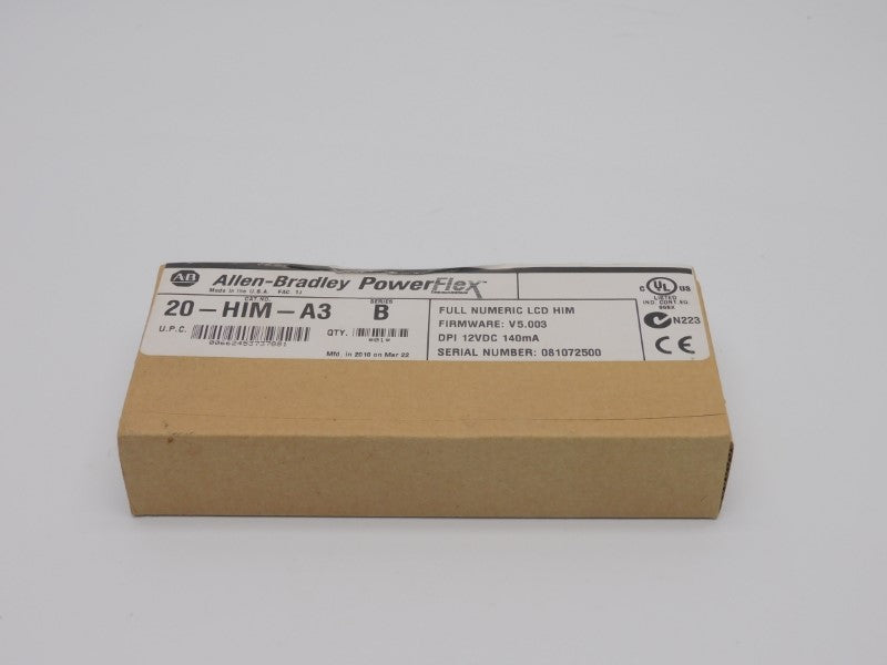 ALLEN BRADLEY 20-HIM-A3 SER. B F/W 5.003 12VDC DATE: 2010 NSFS