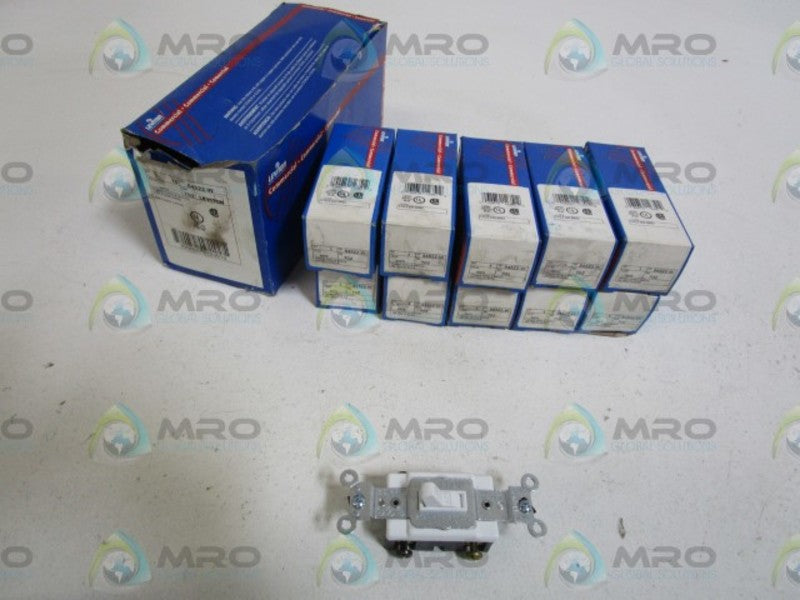 LOT OF 10 LEVITON 54522-W NSMP