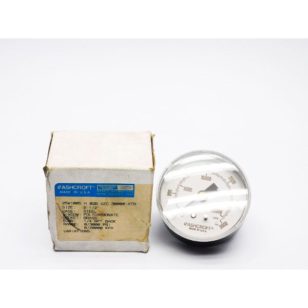ASHCROFT 25W1005H02BXZC3000#-ATD 3000PSI NSMP